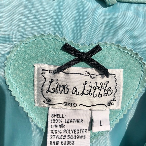 Live a Little blue suede jacket - Picture 5 of 7